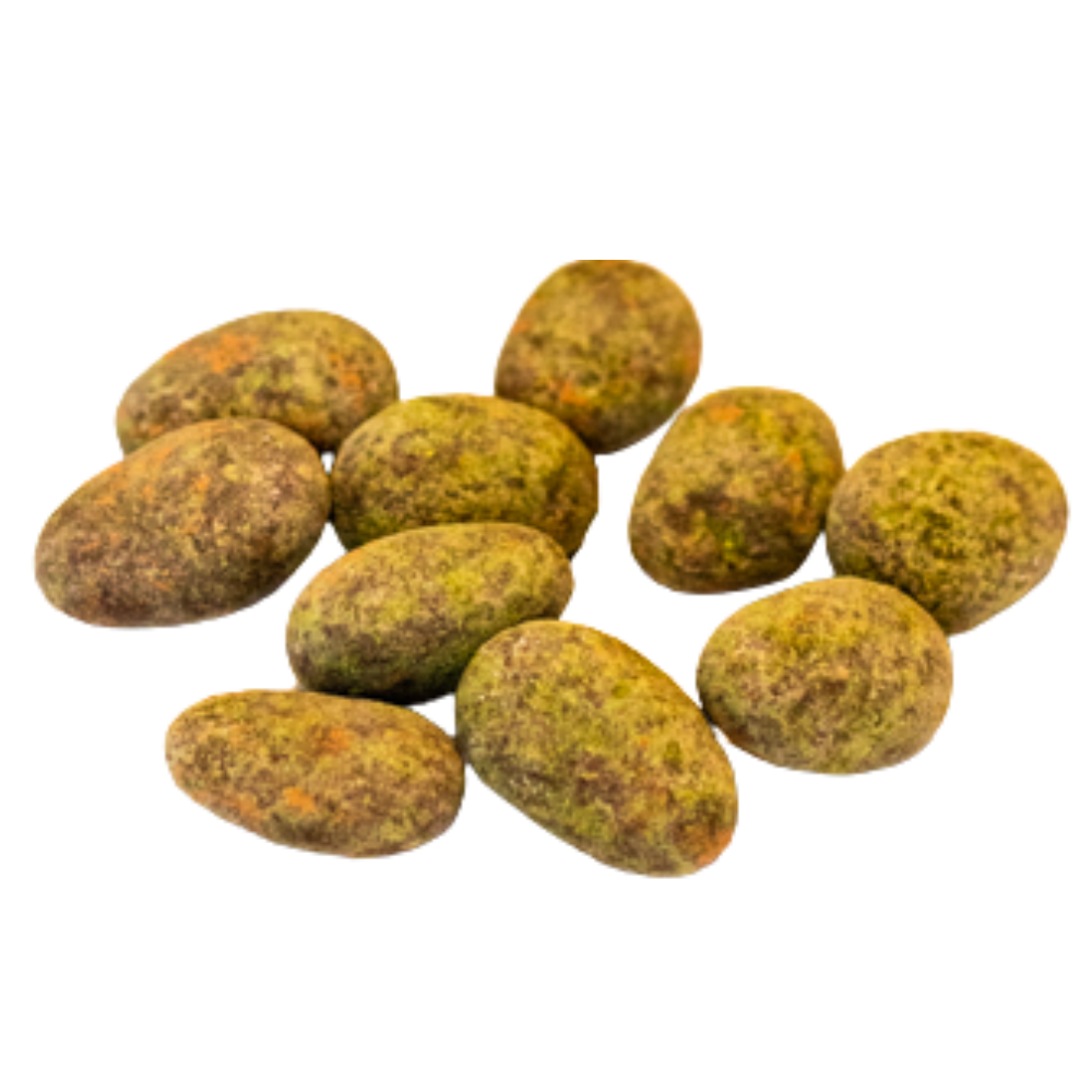 Mandle v hořké čokoládě s moringou – TANZANA