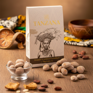 Mandle v mléčné čokoládě s baobabem – TANZANA