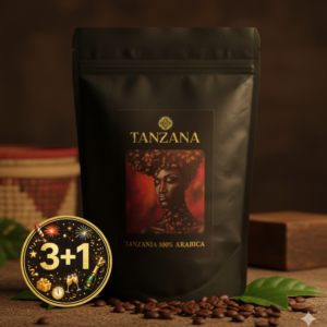 TANZANA Coffee - káva 100% arabika - Novoroční nabídka 3+1 - 250g/ks